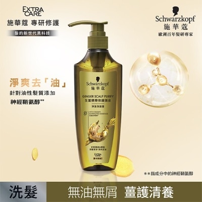 Schwarzkopf施華蔻 施華蔻生薑精華修護頭皮淨澈洗髮露400ML