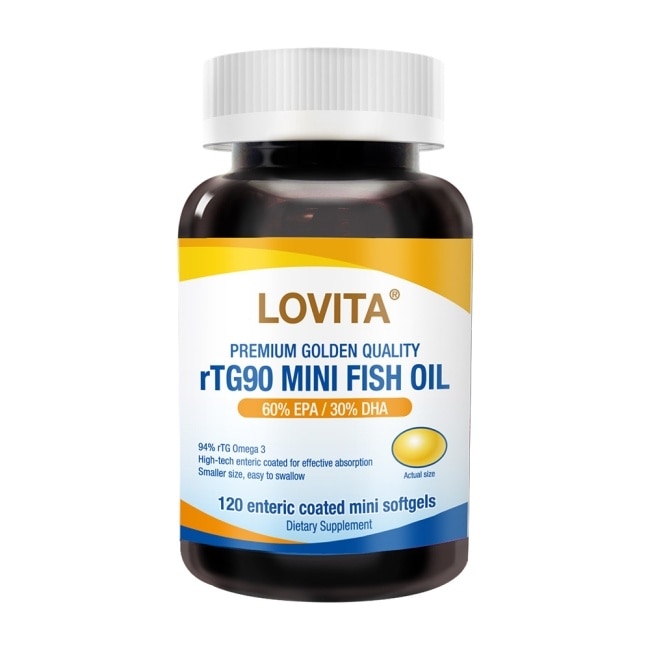 【LOVITA 愛維他】【買1送1】 rTG90新型緩釋魚油膠囊(120顆) image