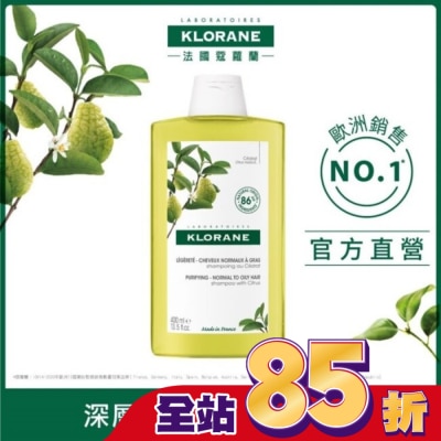 KLORANE蔻蘿蘭 蔻蘿蘭淨透輕盈洗髮精 400ml
