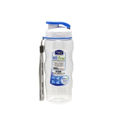 LOCK&LOCK樂扣樂扣 樂扣樂扣優質水壺500ML/附掛帶/淺藍