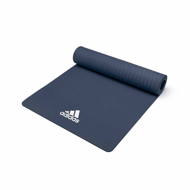 Adidas Yoga 輕量波紋瑜珈墊 - 8mm(曬圖藍)