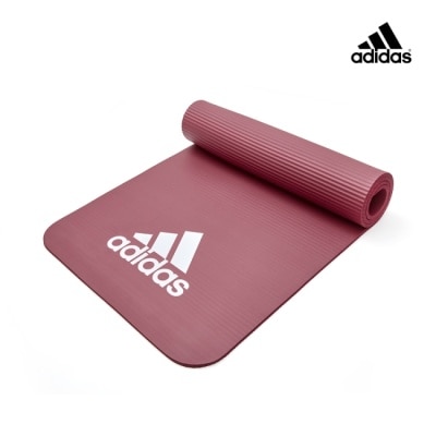 Adidas運動配件 Adidas-輕量彈性瑜珈墊-7mm(煙燻紅)