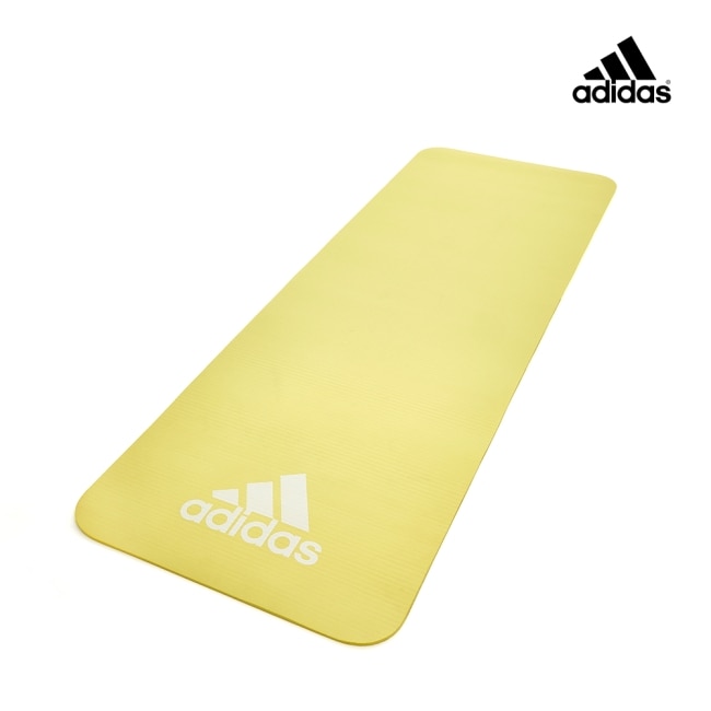 Adidas-輕量彈性瑜珈墊-7mm(檸檬黃)