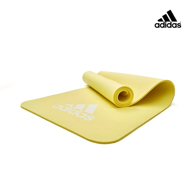 Adidas-輕量彈性瑜珈墊-7mm(檸檬黃)