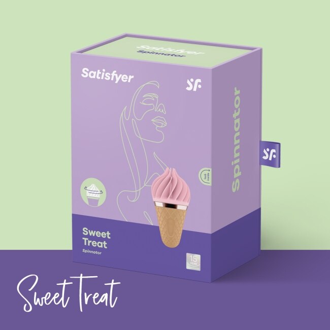 德國Satisfyer Sweet Treat 轉轉小甜筒震動器(粉)