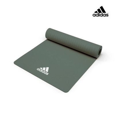 Adidas運動配件 Adidas Yoga 輕量波紋瑜珈墊 - 8mm(草原綠)