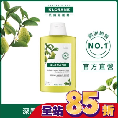 KLORANE蔻蘿蘭 蔻蘿蘭淨透輕盈洗髮精200ml