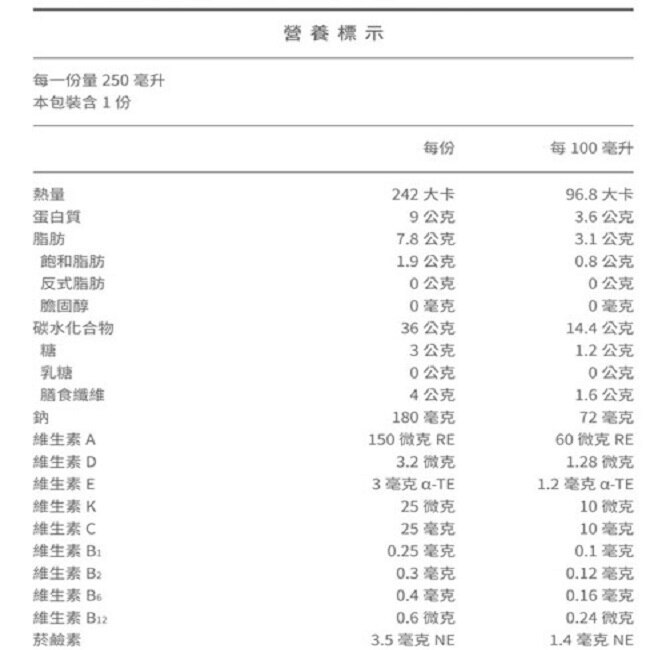 桂格完膳營養素-經典香草配方-盒裝8入