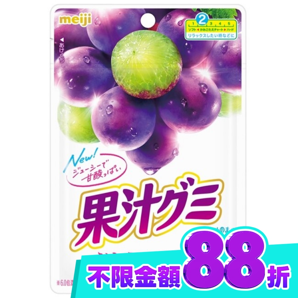 【明治Meiji】明治果汁QQ軟糖 葡萄口味 image
