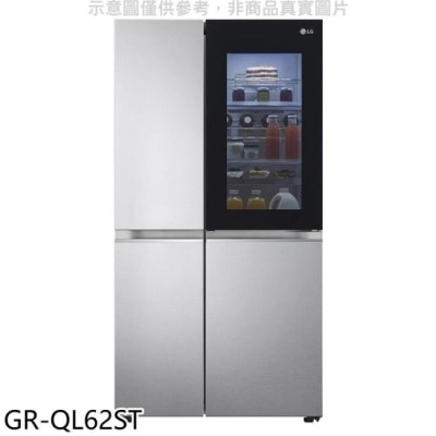 LG LG樂金【GR-QL62ST】653公升敲敲看門中門對開冰箱(含標準安裝)
