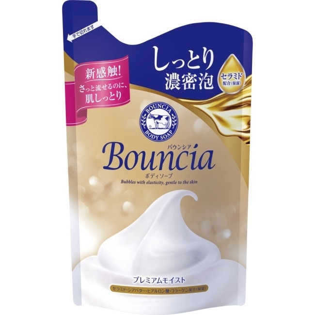 牛乳石鹼bouncia極致水潤沐浴乳補充包340ML