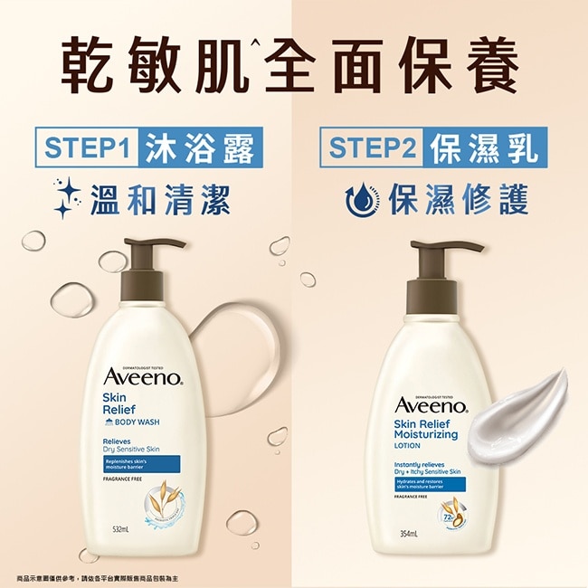 艾惟諾燕麥高效舒緩沐浴露532ml