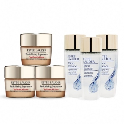 ESTEE LAUDER 雅詩蘭黛 ESTEE LAUDER 雅詩蘭黛 微分子肌底原生露(30ML) 新版X3+年輕無敵膠原霜(15ml)X3