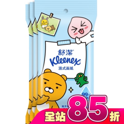 舒潔 - 舒潔濕式面紙15抽3包