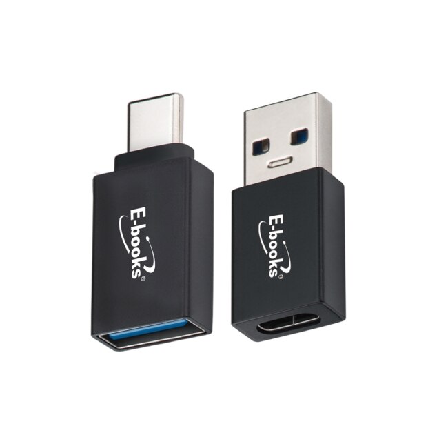 E-books XA27 Type-C USB 3.2雙向互轉轉接頭雙入組