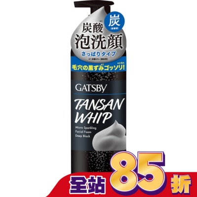 GATSBY GATSBY黑頭速淨碳酸泡洗顏(炭黑) 255g