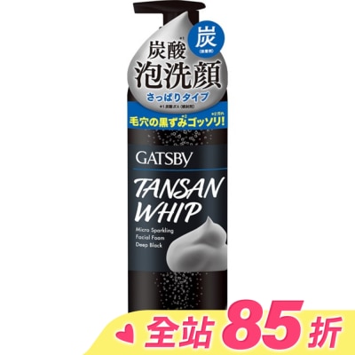 GATSBY GATSBY黑頭速淨碳酸泡洗顏(炭黑) 255g