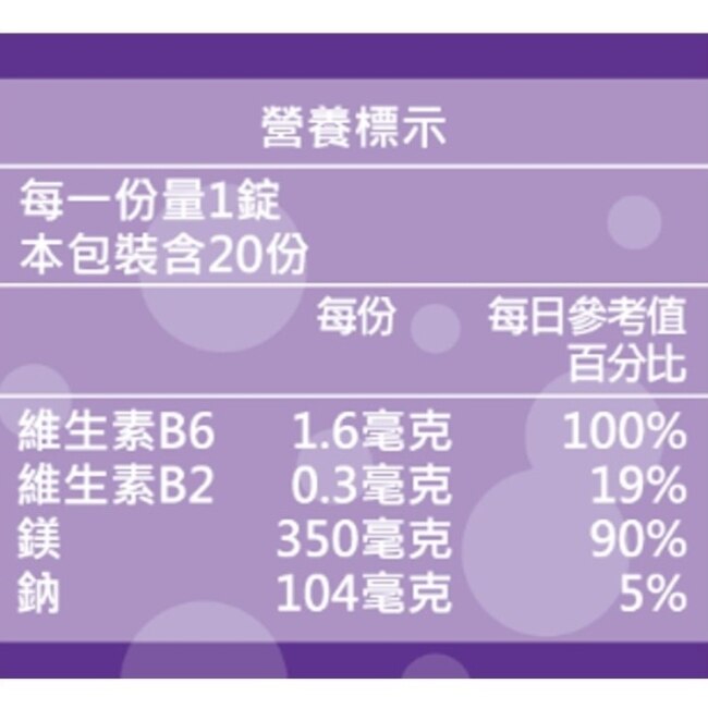 SUNLIFE森萊富 鎂+B6發泡錠(橘子口味) 20錠