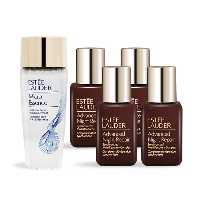 雅詩蘭黛 特潤超導全方位修護露(15ml)X4+微分子肌底原生露(30ML)X1