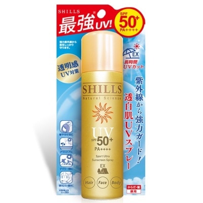 SHILLS SHILLS(日本製) 很耐曬亮白防曬冰鎮噴霧90g SPF50(極限戶外EX)