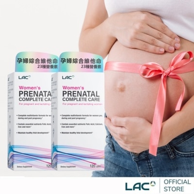  LAC 【LAC 利維喜】2入組 婦寶樂食品錠120錠(孕婦綜合維他命/孕養調理)