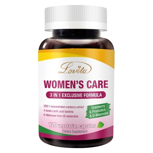 LOVITA 愛維他 蔓益舒素食膠囊 120顆(蔓越莓 前花青素 甘露糖 益生菌 私密保養)