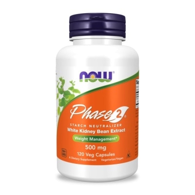 NOW 【NOW】專利型Phase 2 白腎豆膠囊1瓶(120顆)