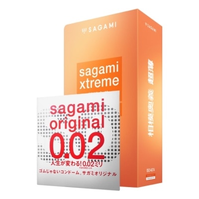 SAGAMI 相模奧義超薄乳膠保險套 15 入 + 相模元祖 0.02 標準裝 PU 保險套 1 入