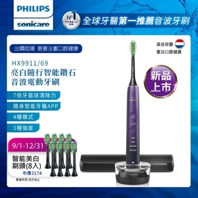 PHILIPS Philips飛利浦 Sonicare 智能音波震動/電動牙刷HX9911/69