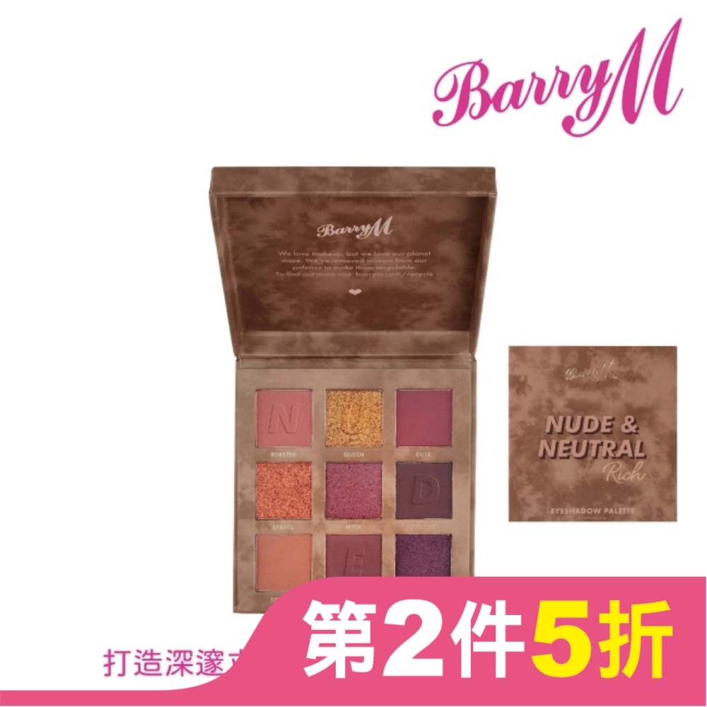 Barry M NUDE AND NEUTRAL經典裸色眼影盤ESP16銅色系