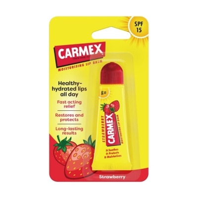 CARMEX小蜜媞 小蜜媞防曬SPF15修護脣膏-草莓口味
