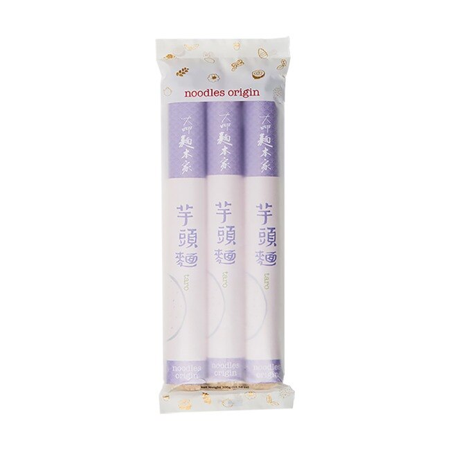 【大呷麵本家】芋頭麵條紙捲包x4包(300g/包)