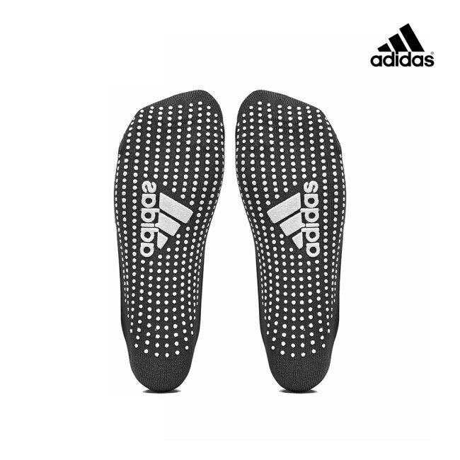 Adidas-防滑透氣瑜珈襪-黑 (24-26cm)