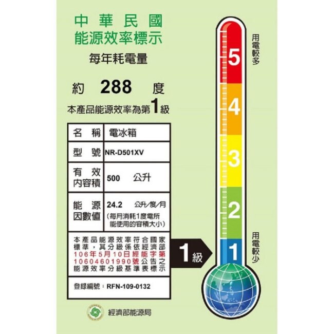 Panasonic國際牌【NR-D501XV-V1】500公升四門變頻絲紋黑冰箱(含標準安裝)