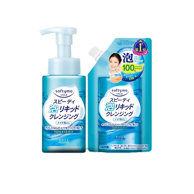 【KOSE 絲芙蒂】泡沫瞬淨卸粧液(瓶裝200ml+補充包180ml)(卸妝水)