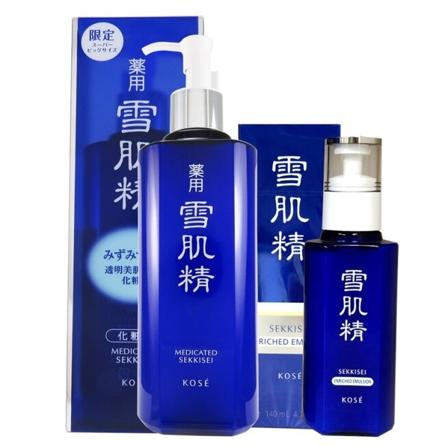KOSE 高絲, KOSE 高絲雪肌精化妝水500ml+ 雪肌精乳液140ml(極潤型