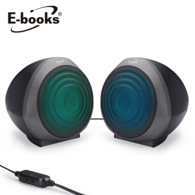 E-BOOKS E-books D43 魔幻炫光兩件式2.0聲道多媒體喇叭