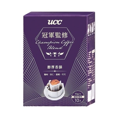 UCC UCC 冠軍監修醇厚香韻濾掛式咖啡10g*10入/盒