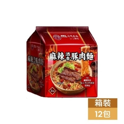 TTL 台酒TTL  麻辣酒香豚肉(包麵) (12包/箱)-箱購