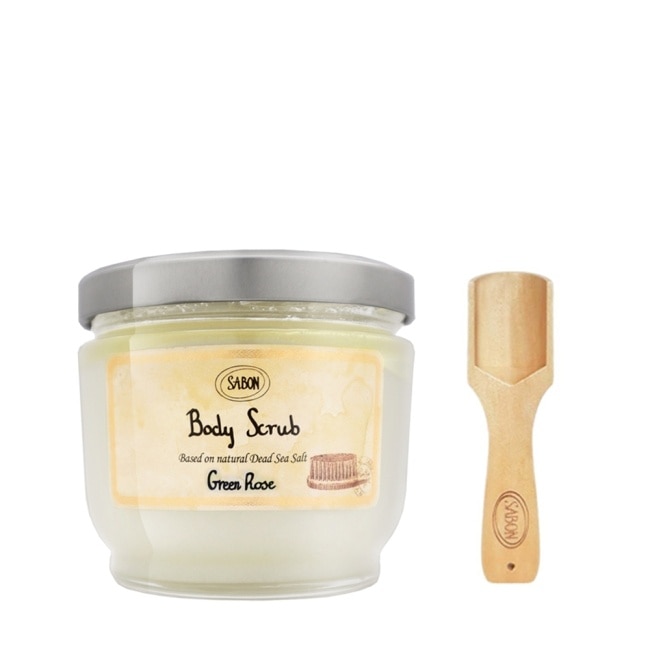 SABON 以色列綠玫瑰身體磨砂膏 600g 附木勺