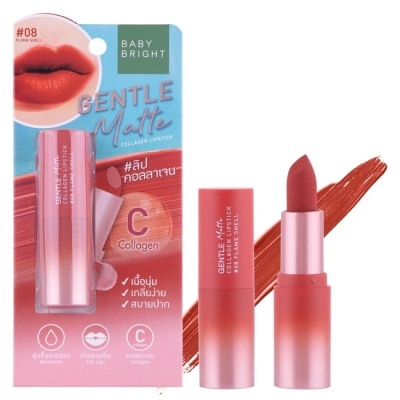 BABYBRIGHT Baby Bright柔焦粉霧膠原蛋白唇膏3.7g (M) #08 Flame Shell