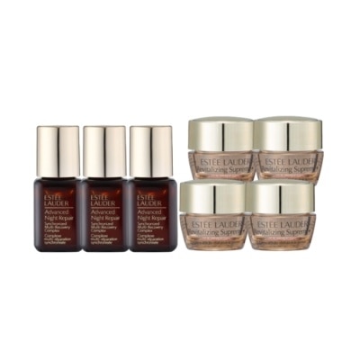 ESTEE LAUDER 雅詩蘭黛 【ESTEE LAUDER 雅詩蘭黛】特潤超導全方位修護露7ml*3+年輕無敵膠原霜5ml*4 公司貨 小棕瓶