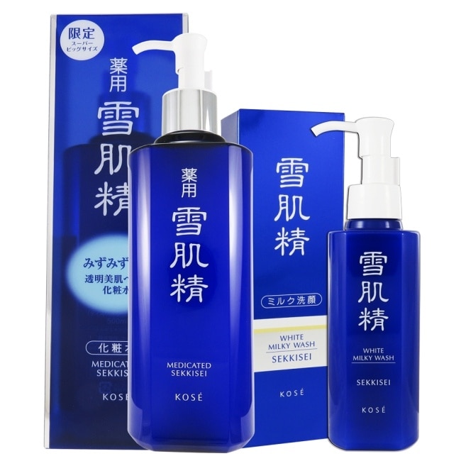 KOSE 高絲 雪肌精化妝水500ml+靚白洗顏乳140ml(專櫃公司貨)