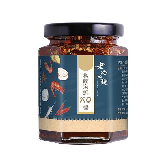 【老媽拌麵】椒麻海鮮XO醬x2罐(170g/罐)