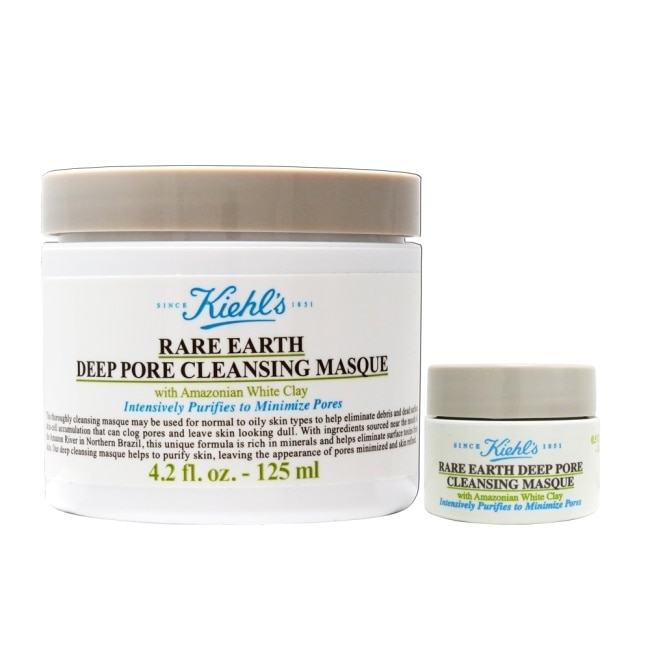 KIEHL，S亞馬遜白泥淨緻毛孔面膜 125ml(國際航空版)+白泥面膜14ml