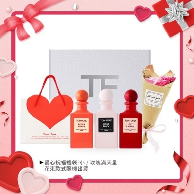 TOMFORD TOM FORD 經典香水禮盒組[12mlX3香水+提袋+花束]-國際航空版