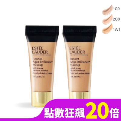 ESTEE LAUDER 雅詩蘭黛 ESTEE LAUDER 雅詩蘭黛 聚光粉保濕粉底精華SPF20/PA+++#1C0(5ml)X2-專櫃公司貨