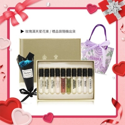 PENHALIGONS PENHALIGON’S 潘海利根 香氛圖書館禮盒[2mlX10香水+提袋+花束]-國際航空版