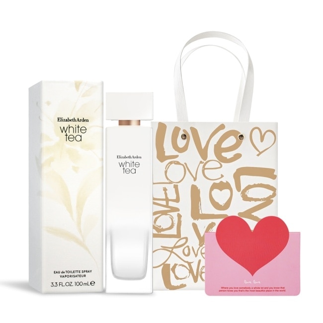 ARDEN 雅頓 白茶淡香水禮袋組[100ml+提袋+卡片]-情人節獻禮
