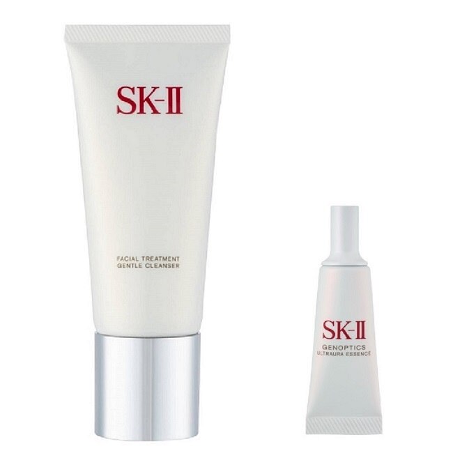 【SK-II】全效活膚潔面乳120g+光蘊臻采煥亮精華10ml 百貨公司貨